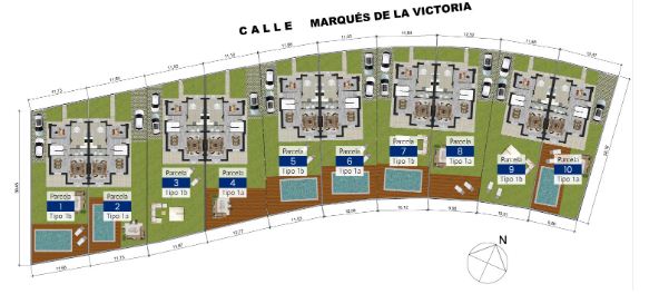 Planos de una de las parcelas del Residencial ‘Las Villas de Prado Grande’ en Boadilla del Monte