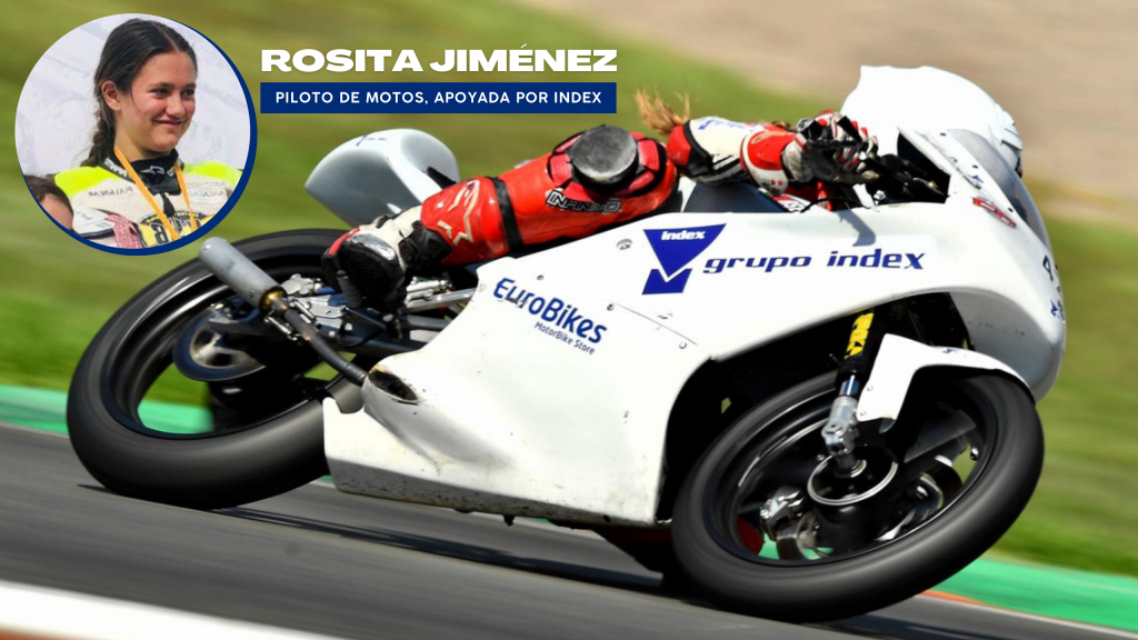 Rosita, la gran promesa del motociclismo femenino, apoyada por Index