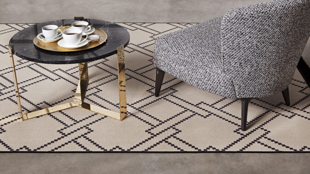 alfombra geométrica