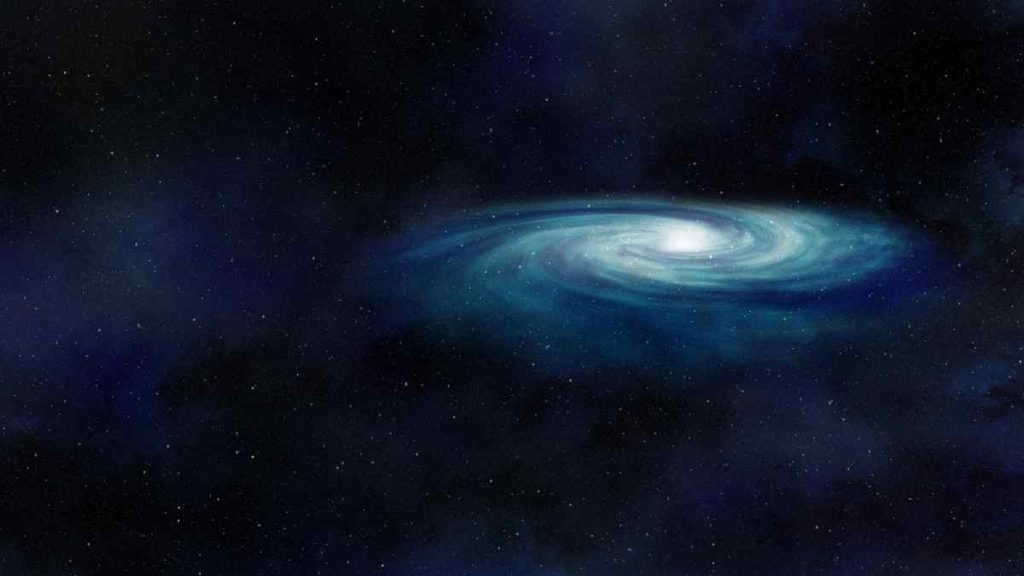 galaxia espiral en el espacio profundo