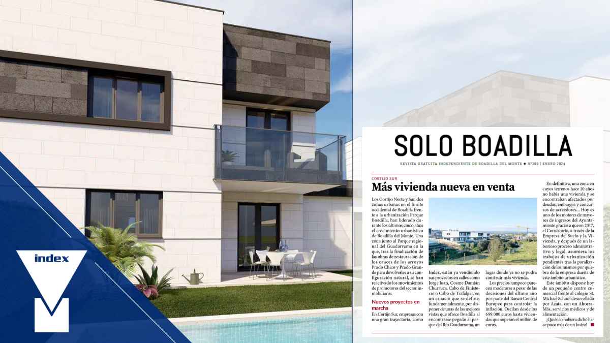 Lee más sobre el artículo Index en Boadilla: “Más vivienda nueva en venta”
