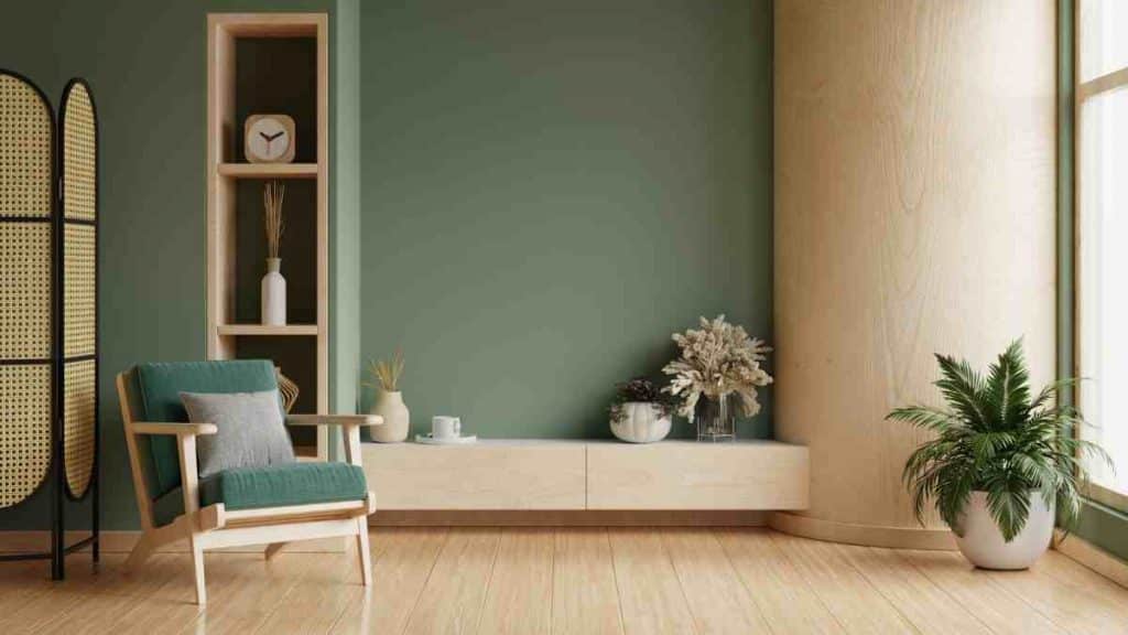 decoración verde oliva