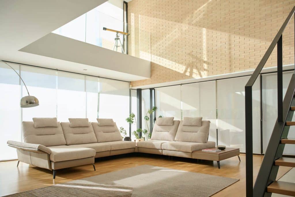 2 Sofá acomodel proveedor interiorismo y decoracion grupo index madrid casa personalizada de obra nueva