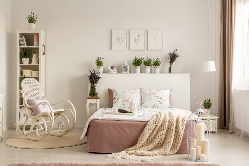 dormitorio estilo cottagecore