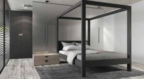 Dormitorio personalizado Grupo Index Madrid decoracion e interiorismo proveedor jotajotape cama con dosel
