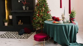 Viste tu Navidad de terciopelo